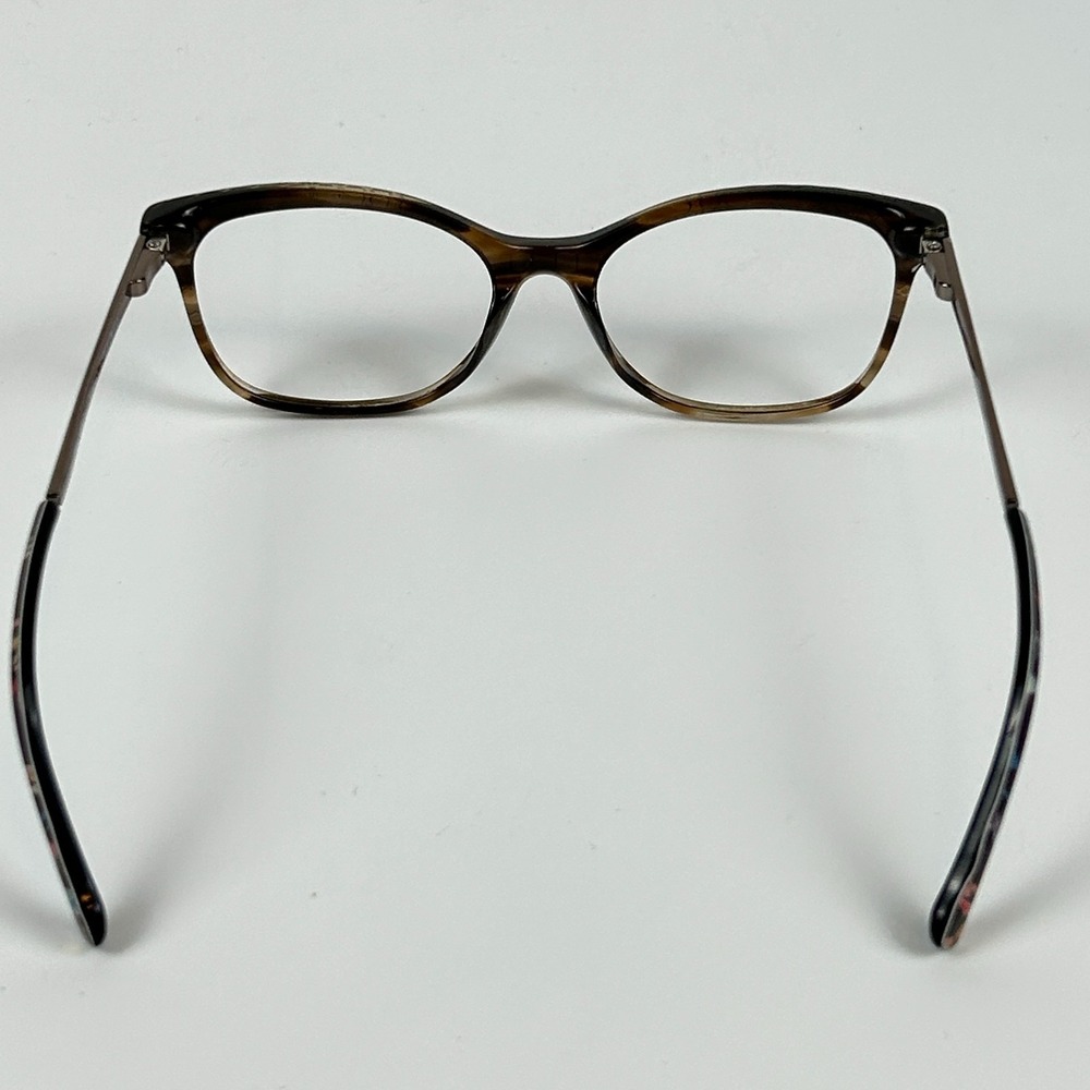 Vera Bradley Indiana Rose Tavia Womens Eyeglasses Brown Full Rim 52-18-135 mm - Picture 8 of 13